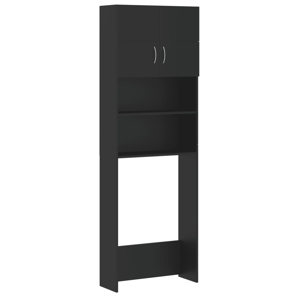 Mueble para lavadora madera de ingeniería negro vidaXL