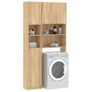 Sonoma oak engineered wood washing machine cabinet - Vetonek