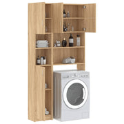 Sonoma oak engineered wood washing machine cabinet - Vetonek