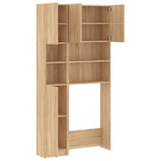 Sonoma oak engineered wood washing machine cabinet - Vetonek