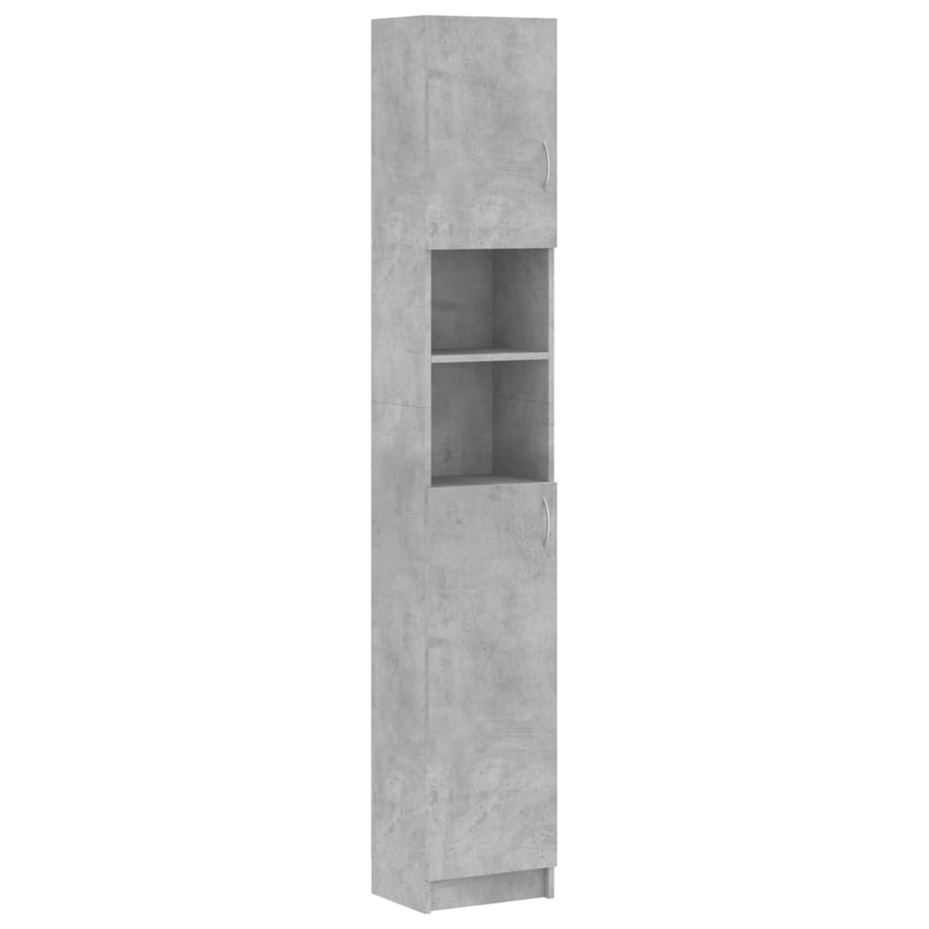 Mueble para lavadora madera de ingeniería gris hormigón vidaXL