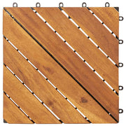 Terrace tiles 10 pcs solid acacia wood 30x30 cm v5410 - Vetonek