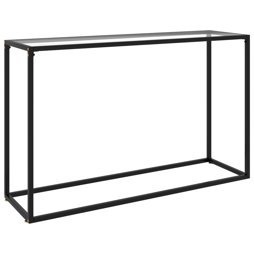 Vetonek Mesa consola vidrio templado transparente 120x35x75 cm