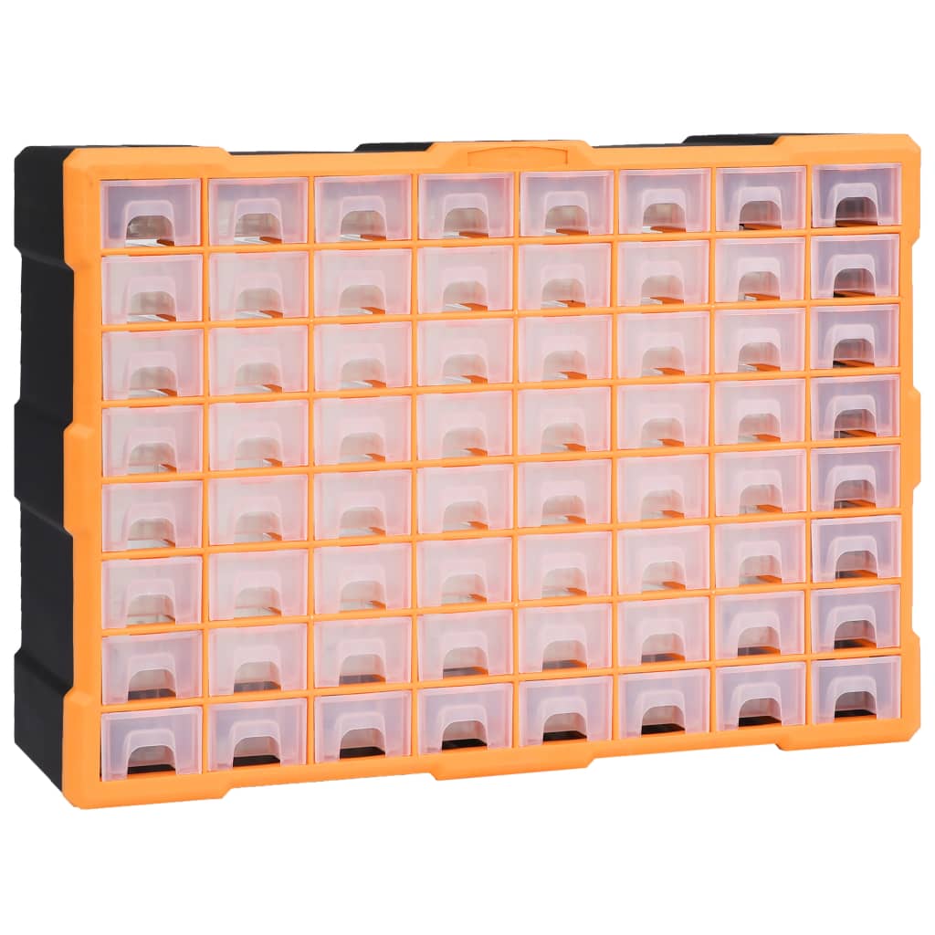 Vetonek Organizador multicajones con 64 cajones 52x16x37,5 cm