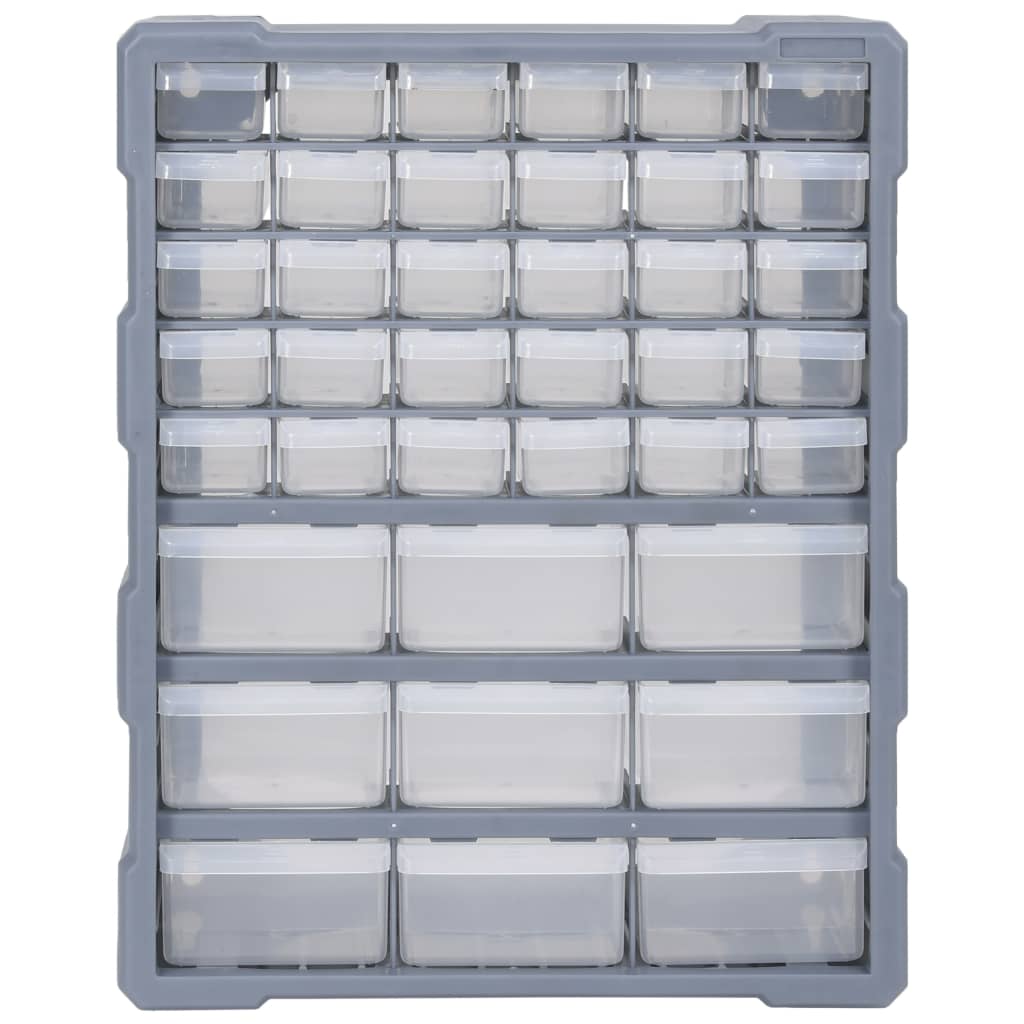 Organizador multicajones con 39 cajones 38x16x47 cm vidaXL