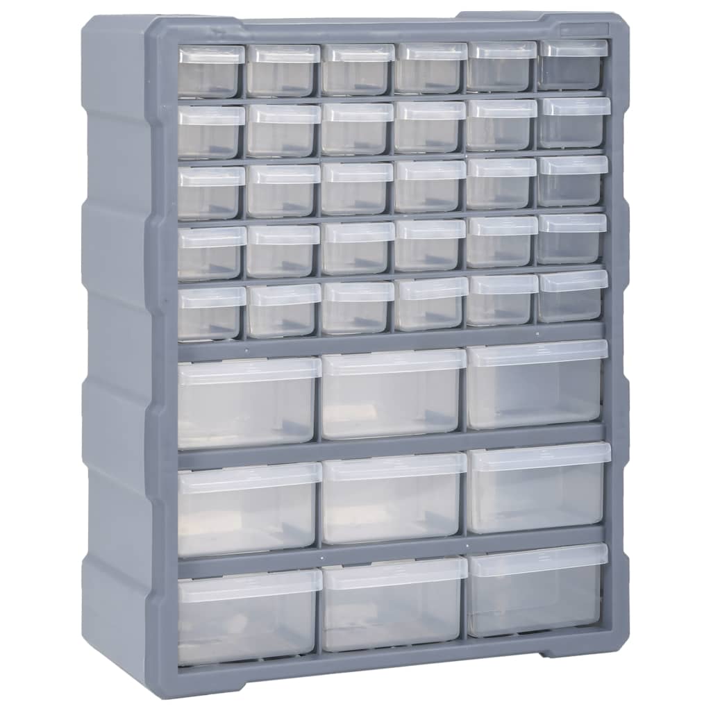 Vetonek Organizador multicajones con 39 cajones 38x16x47 cm