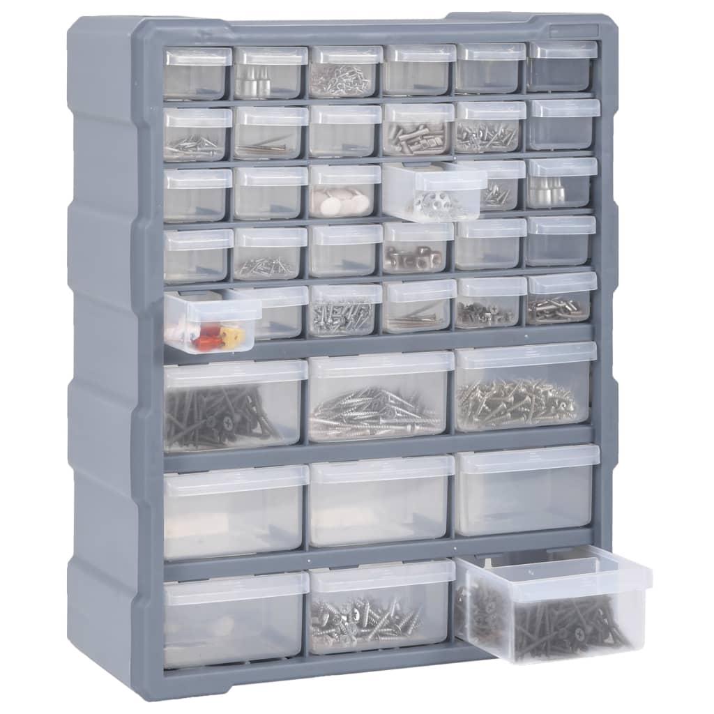 Organizador multicajones con 39 cajones 38x16x47 cm vidaXL