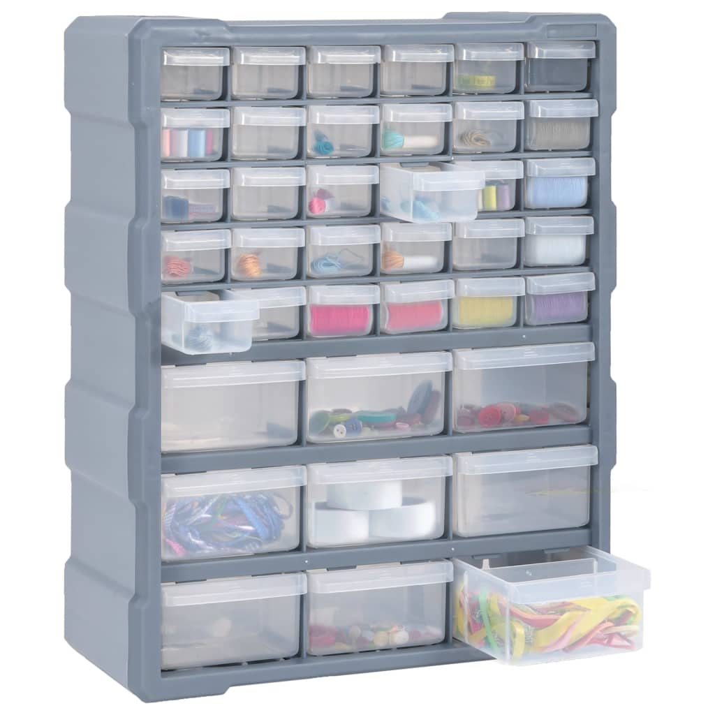 Organizador multicajones con 39 cajones 38x16x47 cm vidaXL