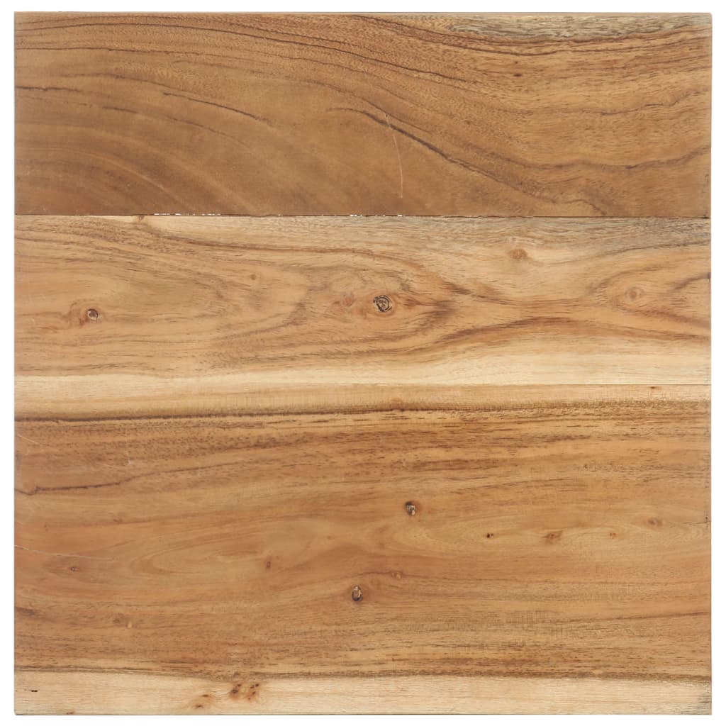 Mesa auxiliar de madera maciza de acacia 40x40x35 cm - Vetonek