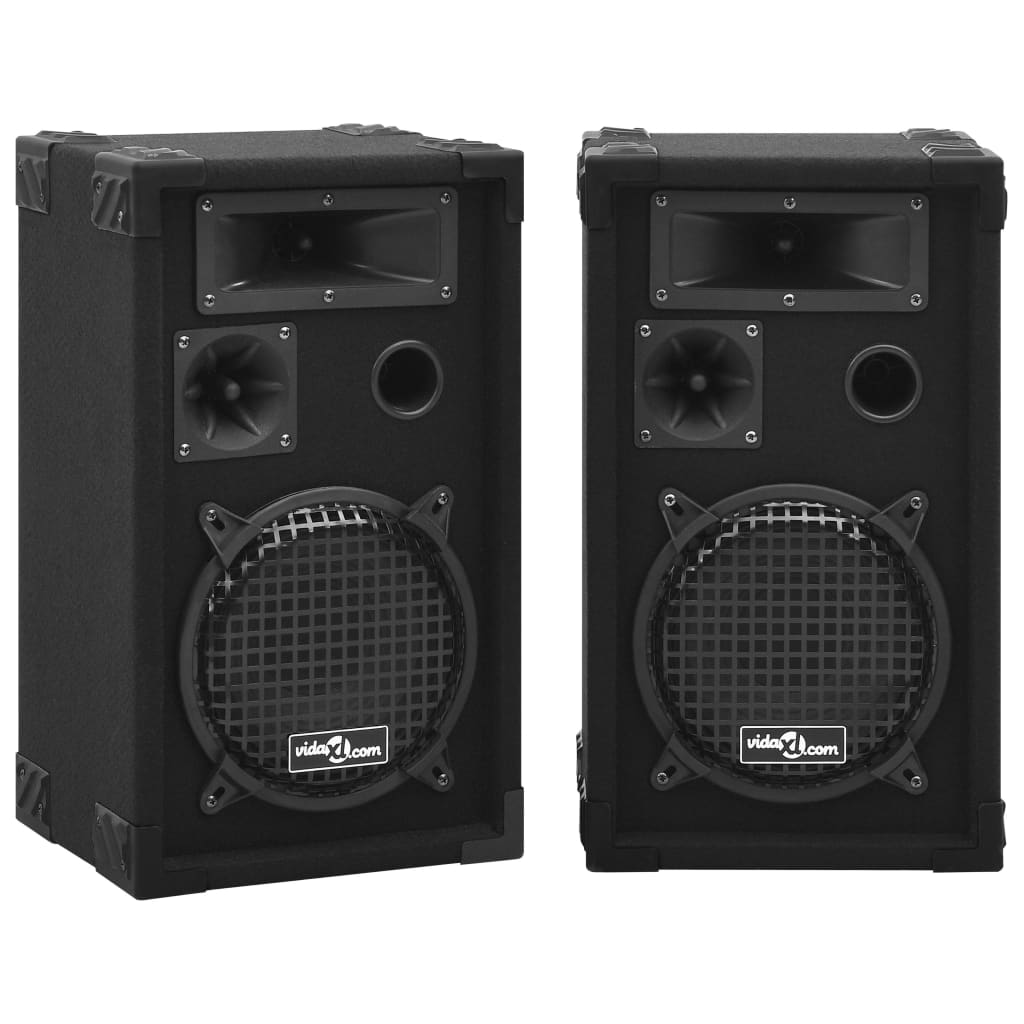 Vetonek Altavoces pasivos escenario profesional hifi 2 uds 800 W negro