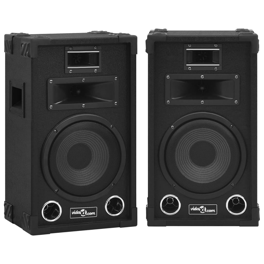 Vetonek Altavoces pasivos escenario profesional hifi 2 uds 800 W negro