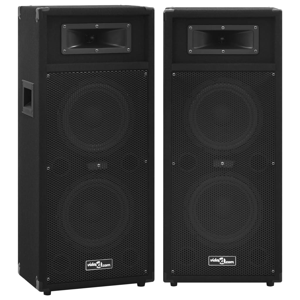 Vetonek Altavoces escenario profesional HiFi pasivos 2 uds 1000W negro