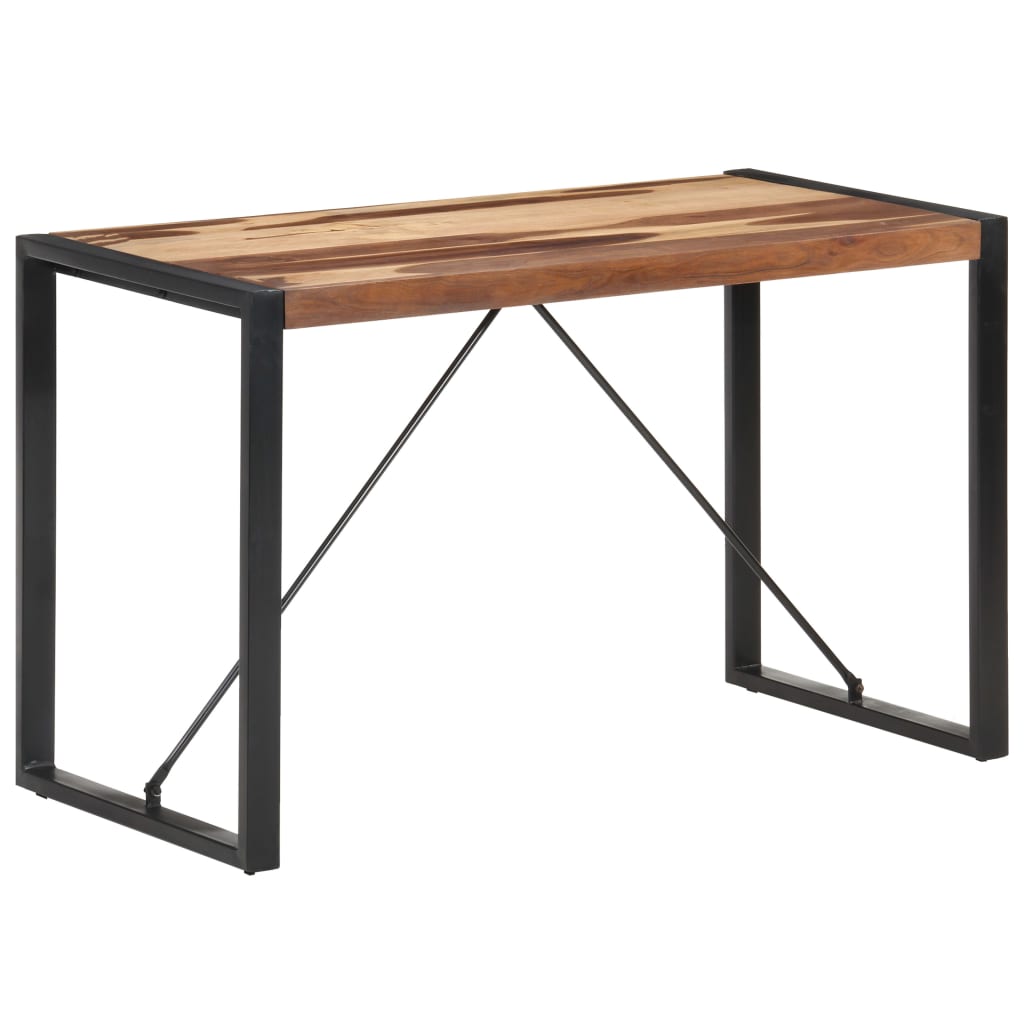 Vetonek Mesa de comedor de madera maciza 120x60x75 cm