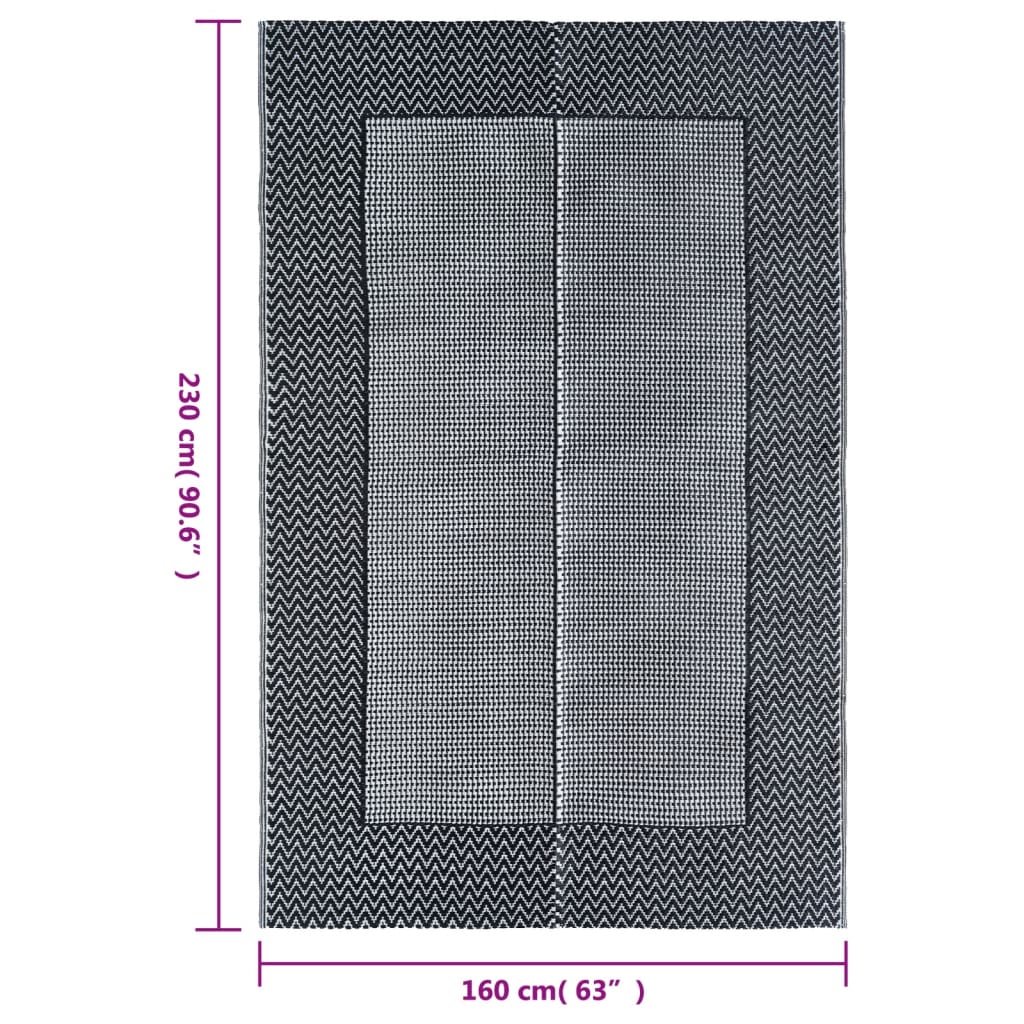 Tapis extérieur gris 160x230 cm