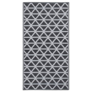 Alfombra exterior arakil negro 160x230 cm pp v4153 Vetonek