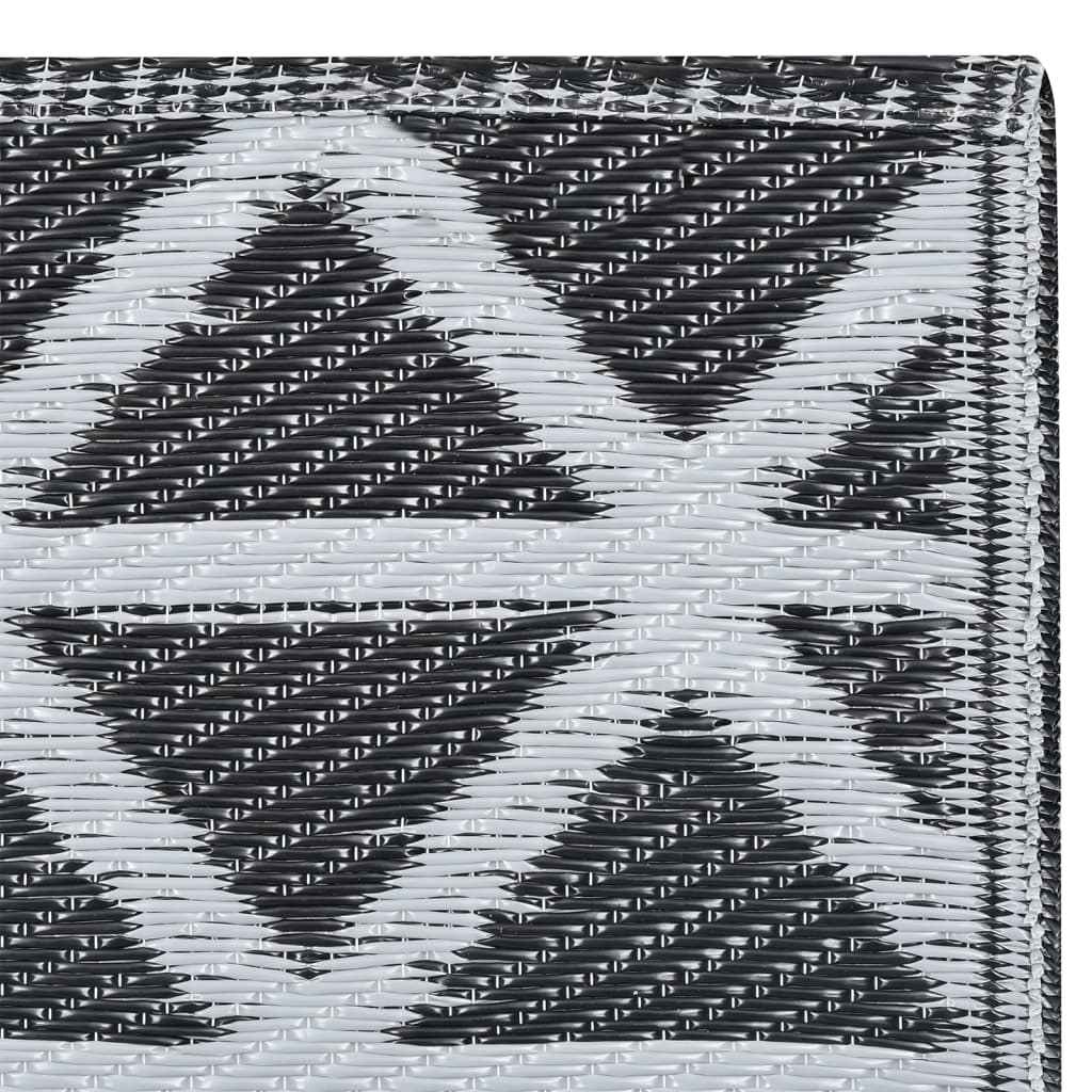 Alfombra exterior arakil negro 160x230 cm pp v4153 Vetonek