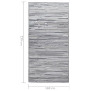 Alfombra exterior arakil pp gris 160x230 cm v4351 Vetonek