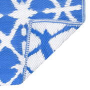 Alfombra exterior arakil azul y blanco 160x230 cm pp v4436 - Vetonek