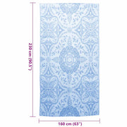 Alfombra exterior arakil azul bebe 160x230 cm pp v4511 Vetonek