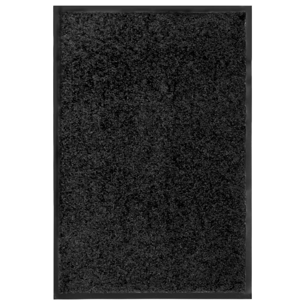 Vetonek Felpudo lavable negro 40x60 cm