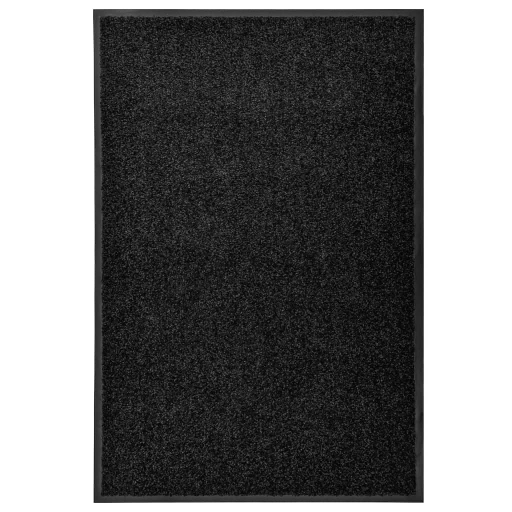 Vetonek Felpudo lavable negro 60x90 cm