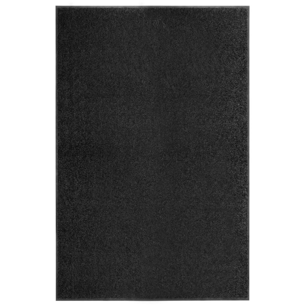 Vetonek Felpudo lavable negro 120x180 cm