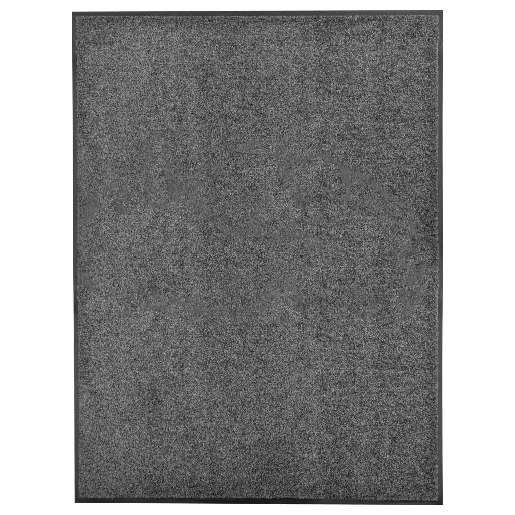 Vetonek Felpudo lavable gris antracita 90x120 cm