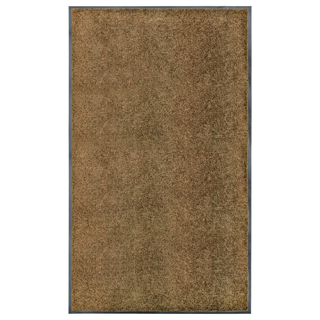 Vetonek Felpudo lavable marrón 90x150 cm