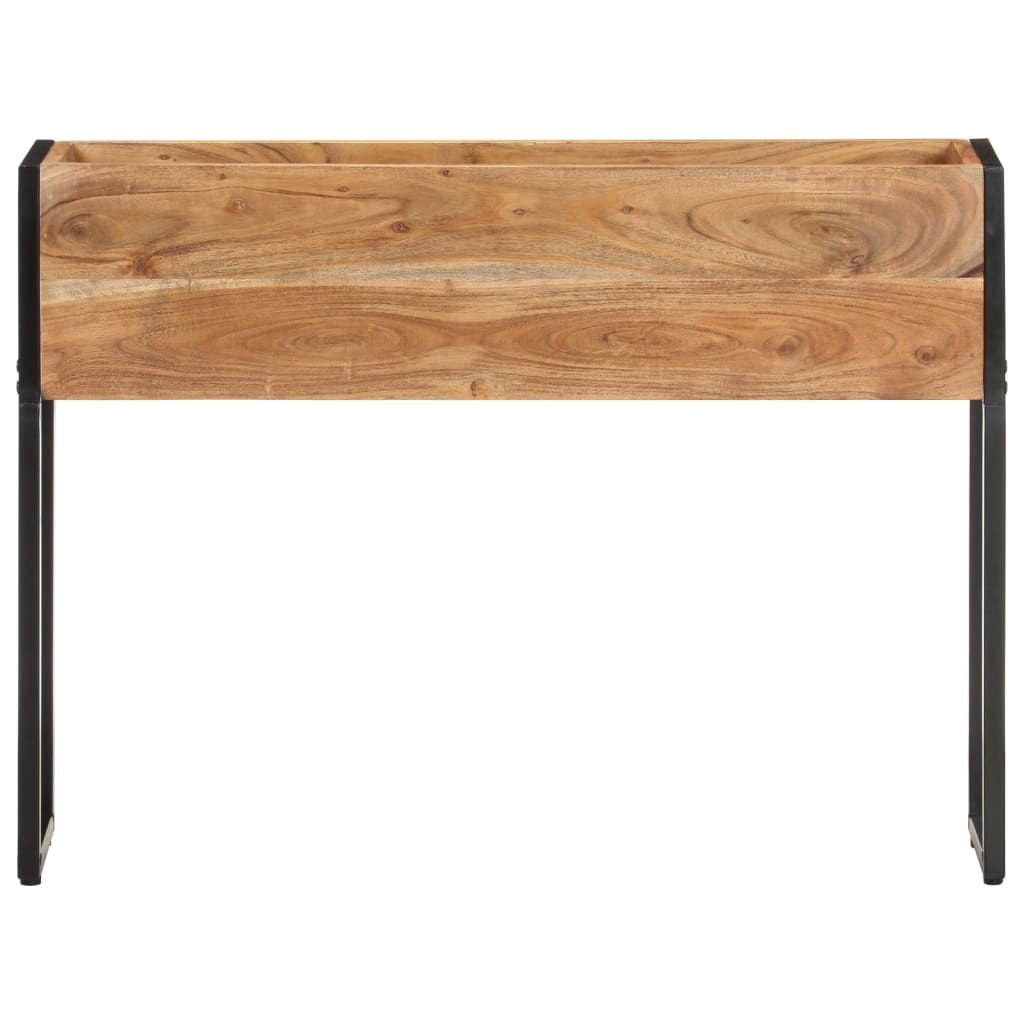 Jardinière en bois d'acacia massif Vetonek 90x20x68 cm