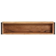 Jardinière en bois d'acacia massif 90x20x68 cm v7161 - Vetonek