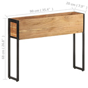 Jardinière en bois d'acacia massif 90x20x68 cm v7161 - Vetonek