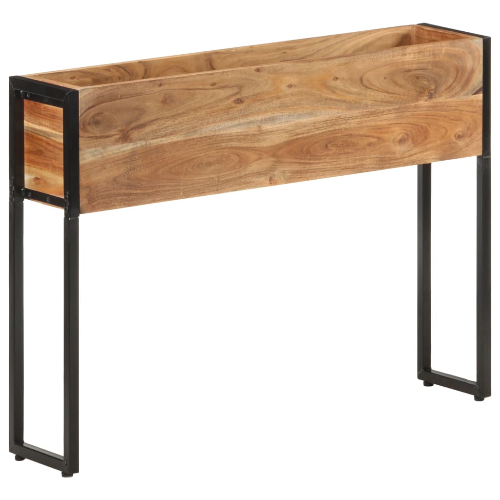 Jardinière en bois d'acacia massif 90x20x68 cm v7161 - Vetonek