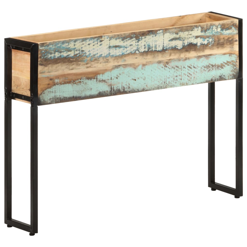 Jardinière en bois massif recyclé 90x20x68 cm v7178 Vetonek
