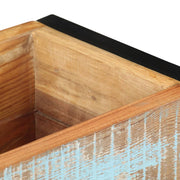 Jardinera de madera maciza reciclada 60x20x68 cm v7208 - Vetonek
