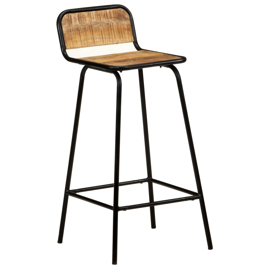 Kitchen stools 4 units solid wooden wood