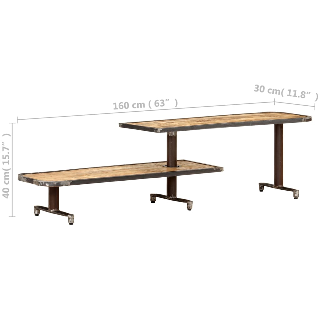 Mornwhach wood tv furniture 160x30x40 cm