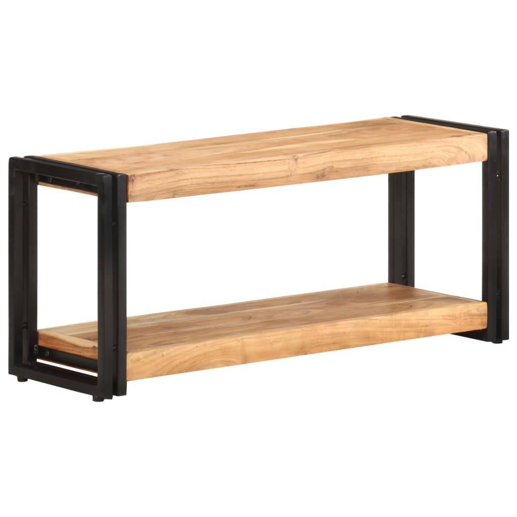 Vetonek Mueble para TV de madera maciza de acacia 90x30x40 cm