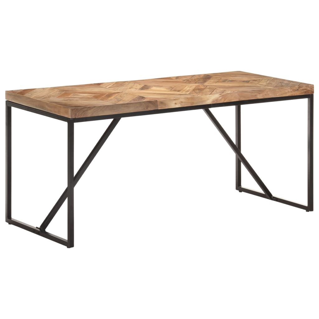 Mesa de comedor madera maciza de acacia y mango 160x70x76 cm vidaXL