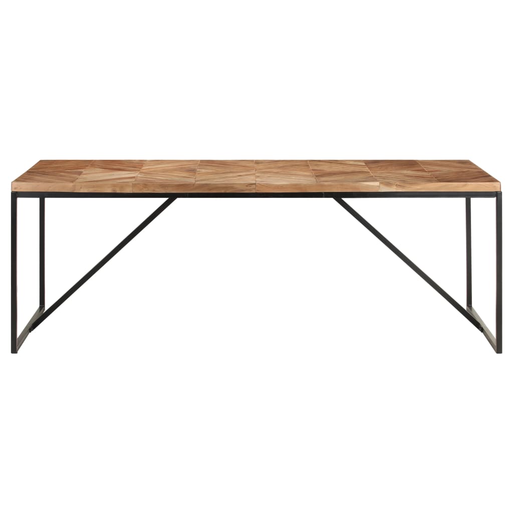 Mesa de comedor madera maciza de acacia y mango 200x90x76 cm