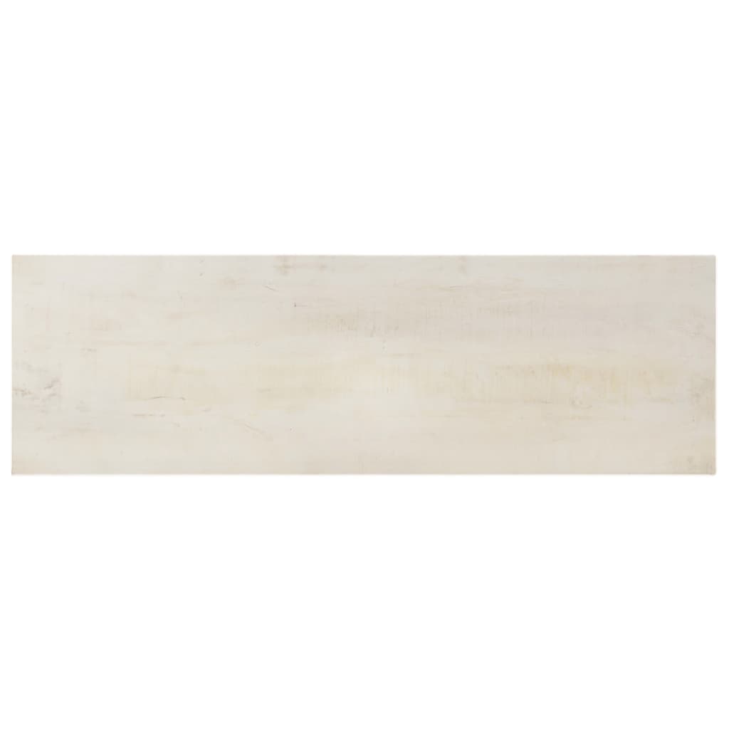 Mesa consola de madera de mango rugosa blanca 115x35x77 cm - Vetonek