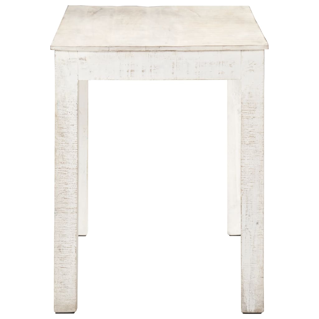 White mango wooden dining table 120x60x76 cm