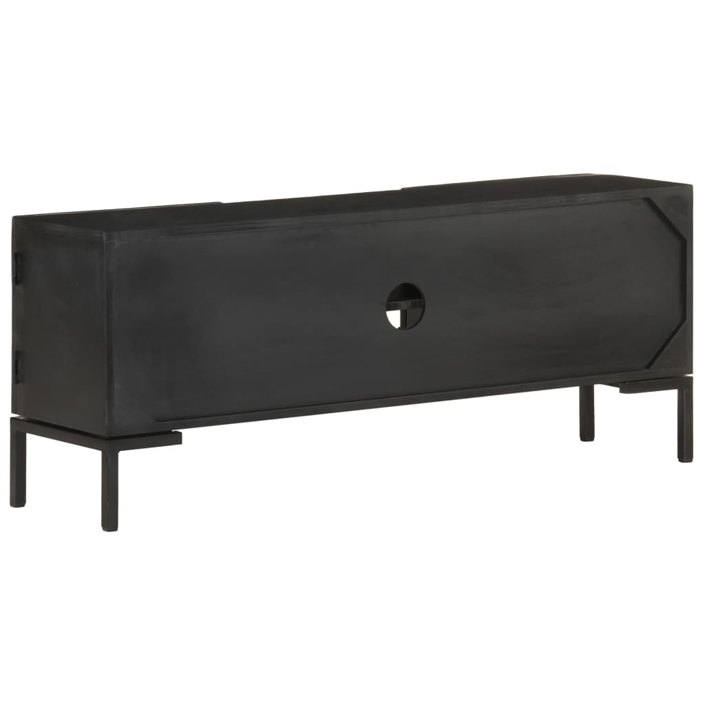 Black Mango Mass Wood TV cabinet 115x30x46 cm