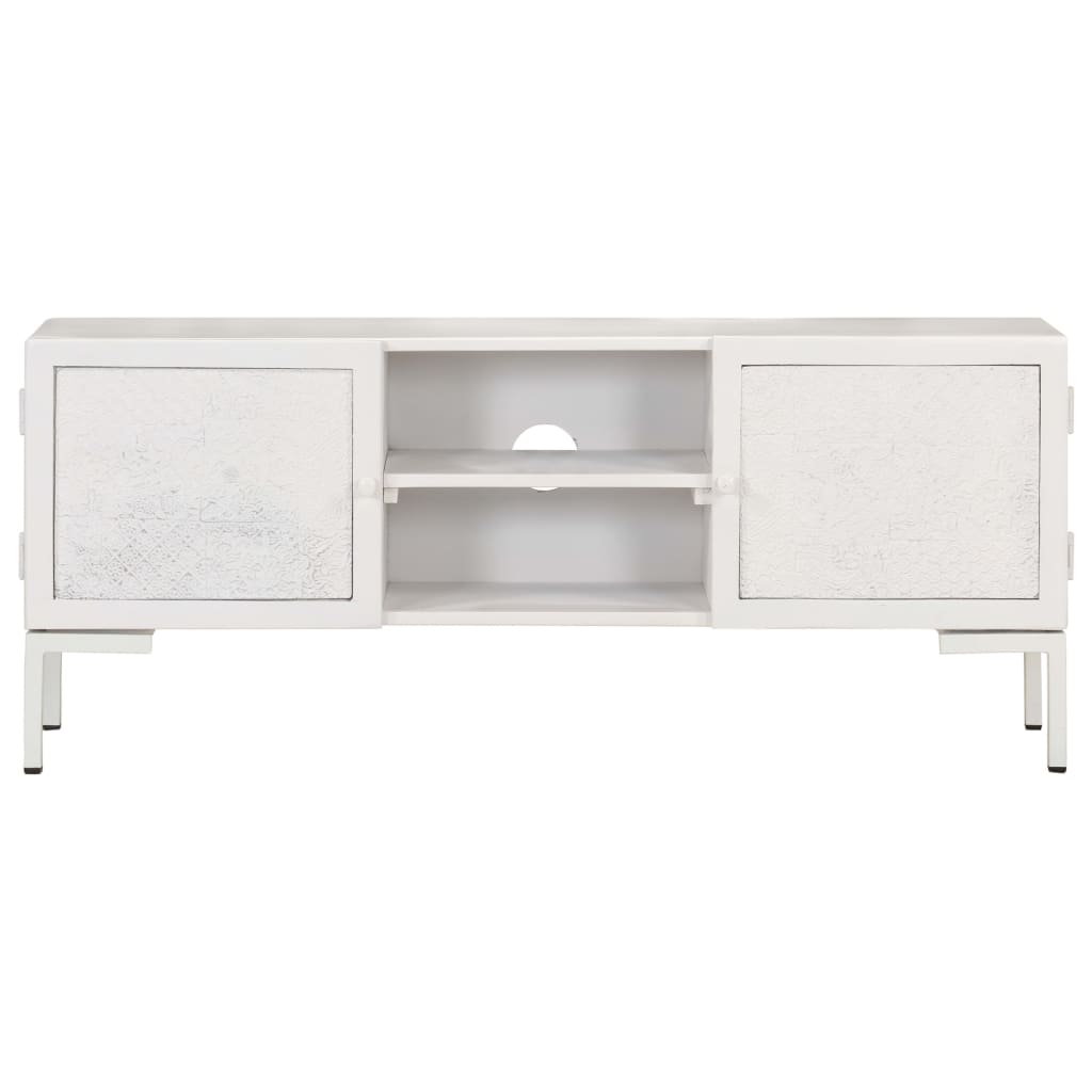 White -mango -checker tv furniture 115x30x46 cm