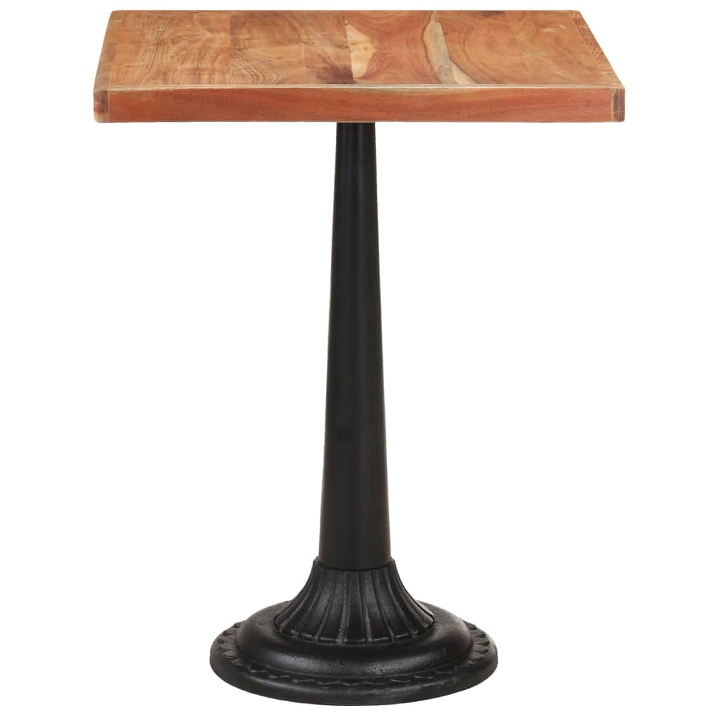 Mesa de bistró madera maciza de acacia 60x60x76 cm