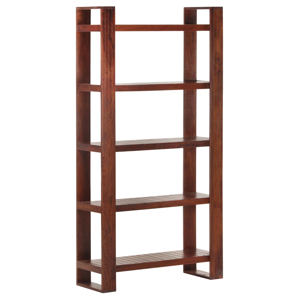 Vetonek Librería de madera maciza de acacia marrón miel 85x30x166 cm 