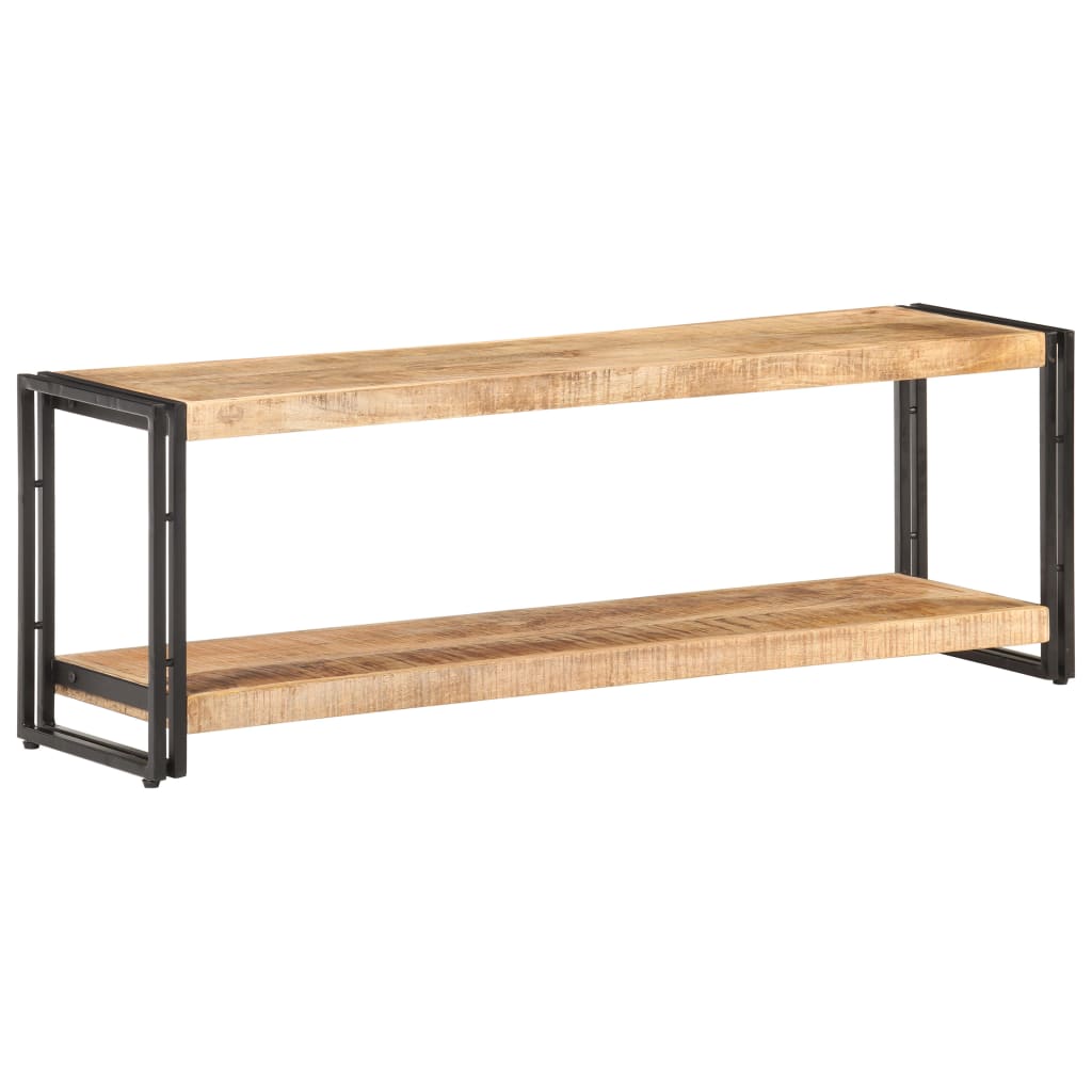 Vetonek Mueble para TV de madera maciza de mango rugosa 120x30x40 cm