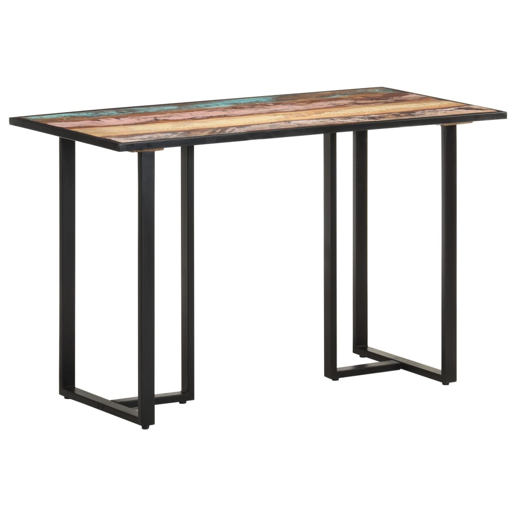 Vetonek Mesa de comedor de madera maciza reciclada 120 cm