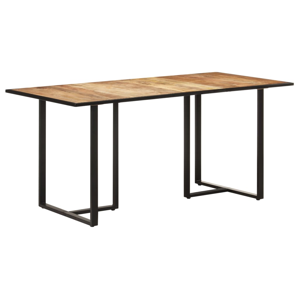 Vetonek Mesa de comedor madera de mango rugosa 160 cm