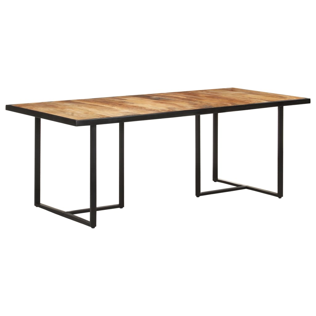 Vetonek Mesa de comedor madera de mango rugosa 200 cm