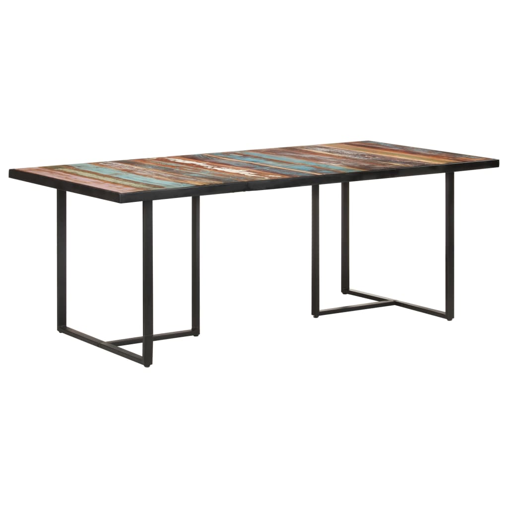 Vetonek Mesa de comedor de madera maciza reciclada 200 cm